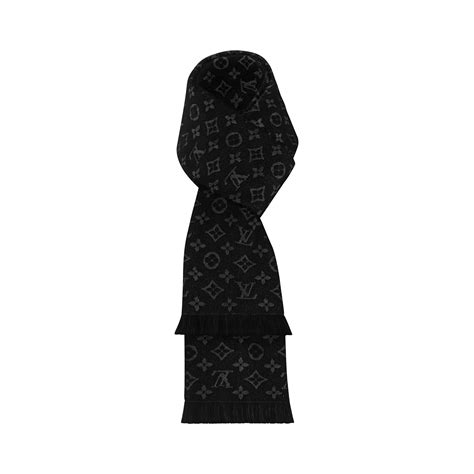 louis vuitton black monogram classic m70520 scarf wrap